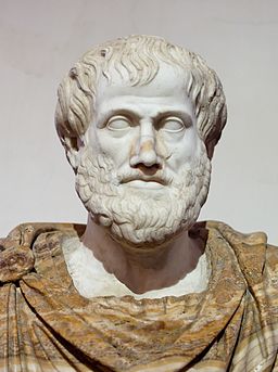 Bust of Aristotle in Museum 